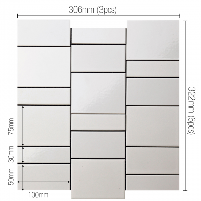 Dimension of sheet
( Bright and Matte mix )