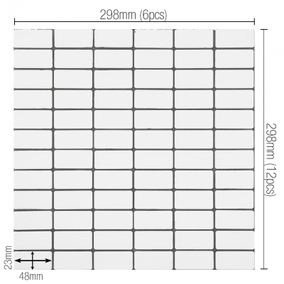Dimension of sheet
Mounting : Front paper